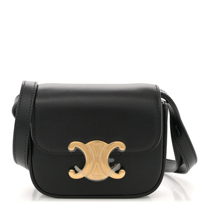 Celine Shiny Calfskin Mini Triomphe Black 1 of 11