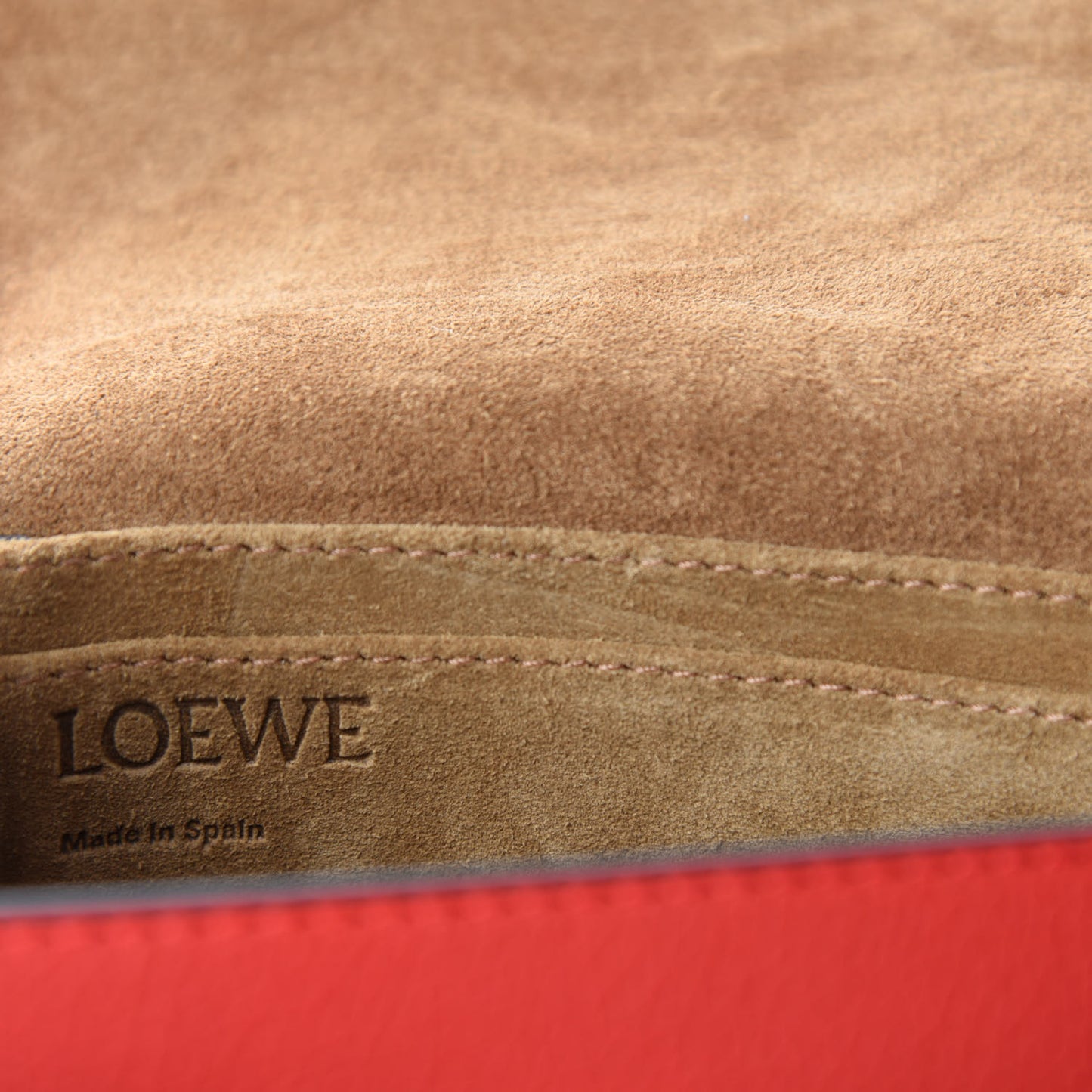 Grained Calfskin Mini Gate Crossbody Bag Scarlet Burnt Red