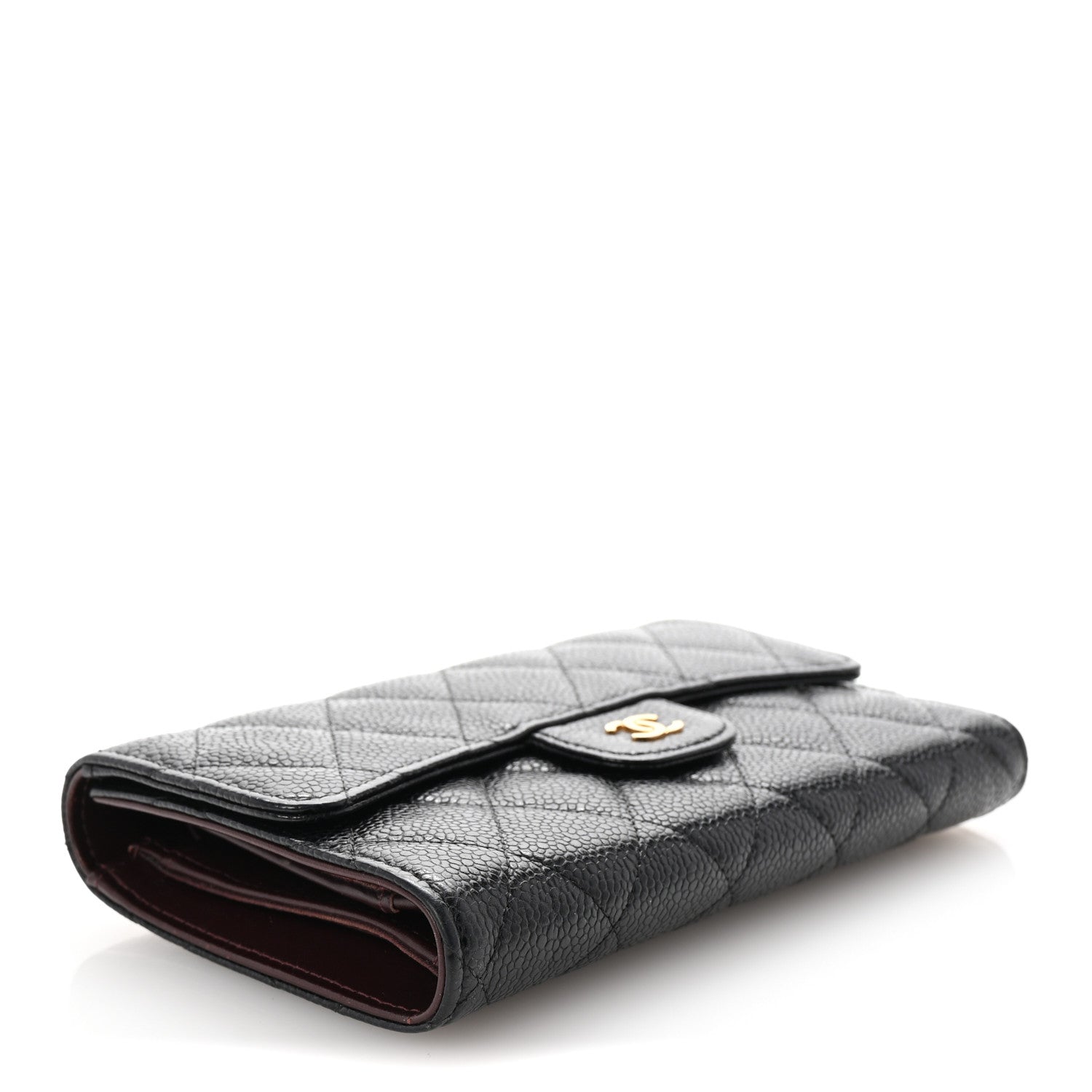 Chanel Caviar Quilted Large Flap Wallet Black 4 of 8