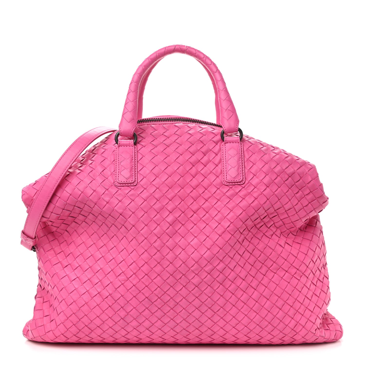 Bottega Veneta Nappa Intrecciato Maxi Convertible Tote Rosa Shock 1 of 10