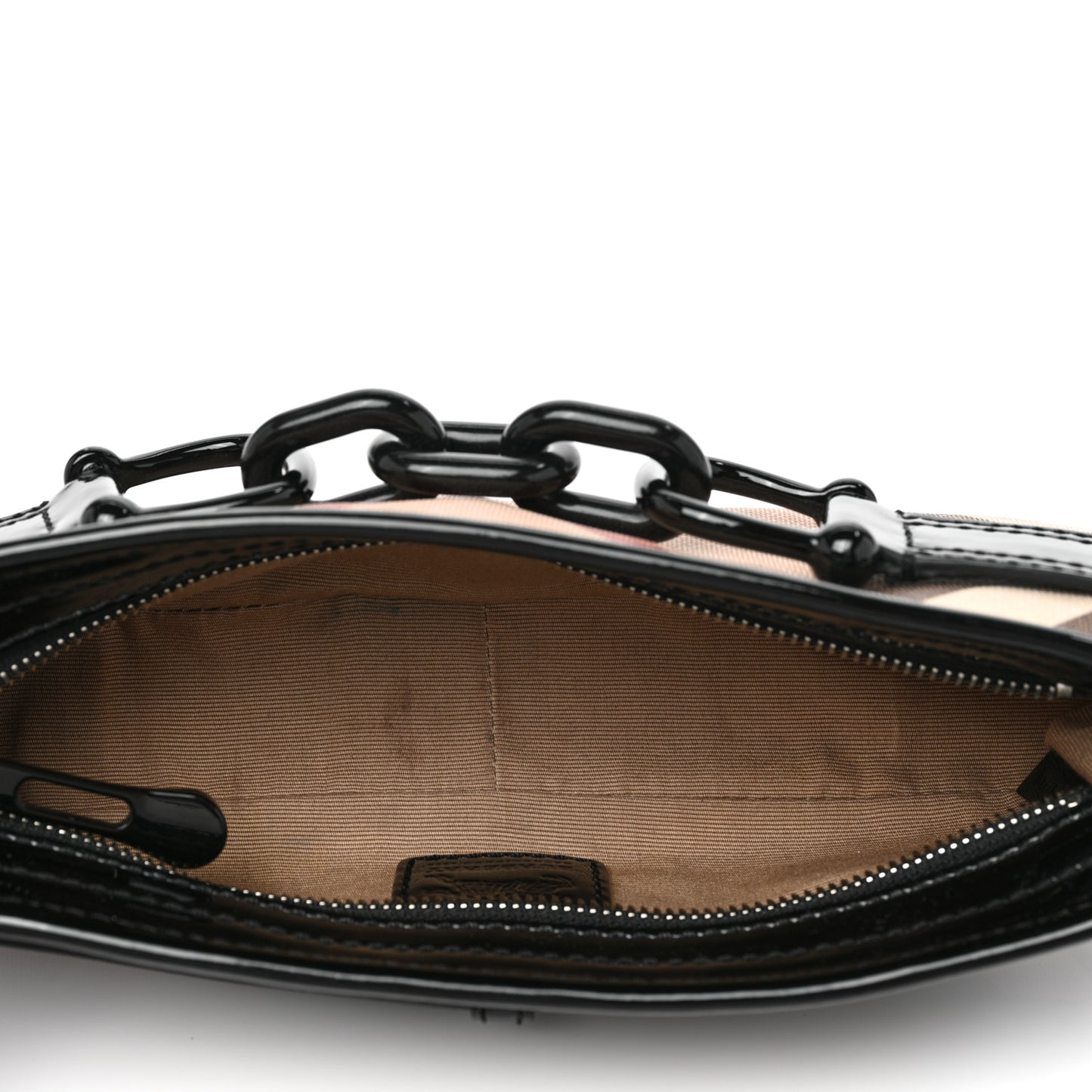 Patent Supernova Check Link Stirrup Small Bag Black