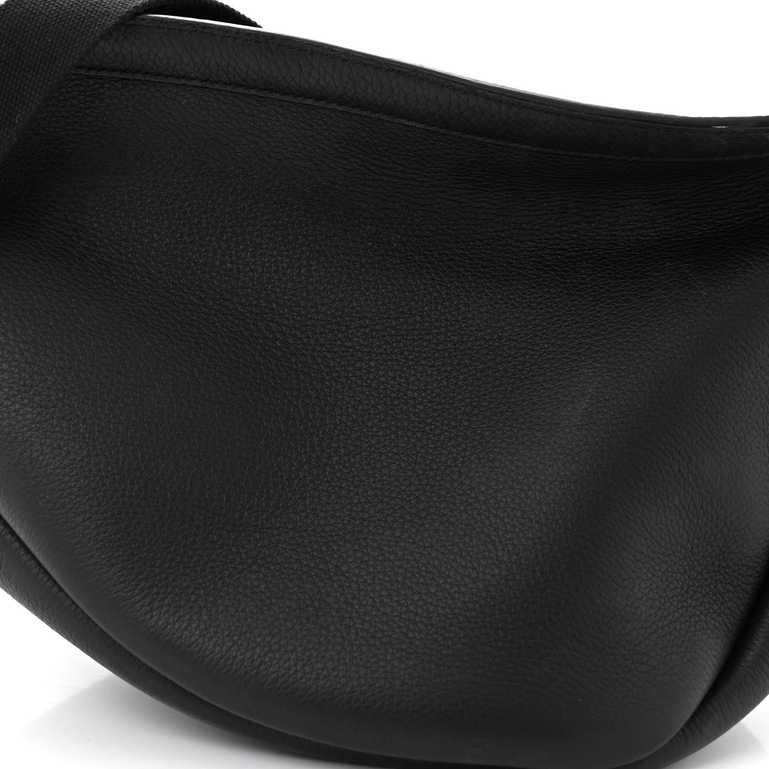 The Row Grained Calfskin Large Slouchy Banana Bag Black 7 of 9