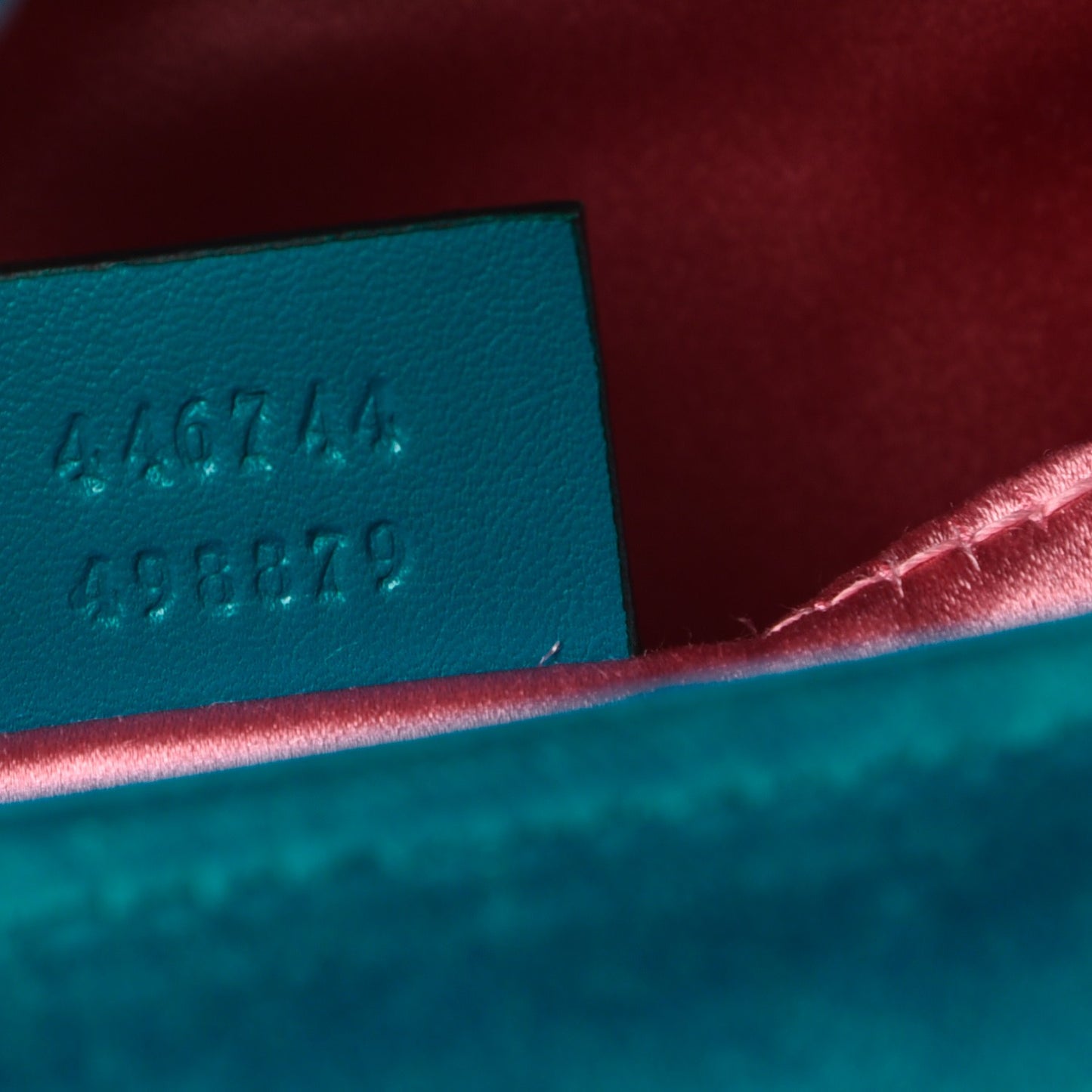 Velvet Matelasse Mini GG Marmont Shoulder Bag Pavone Cyan