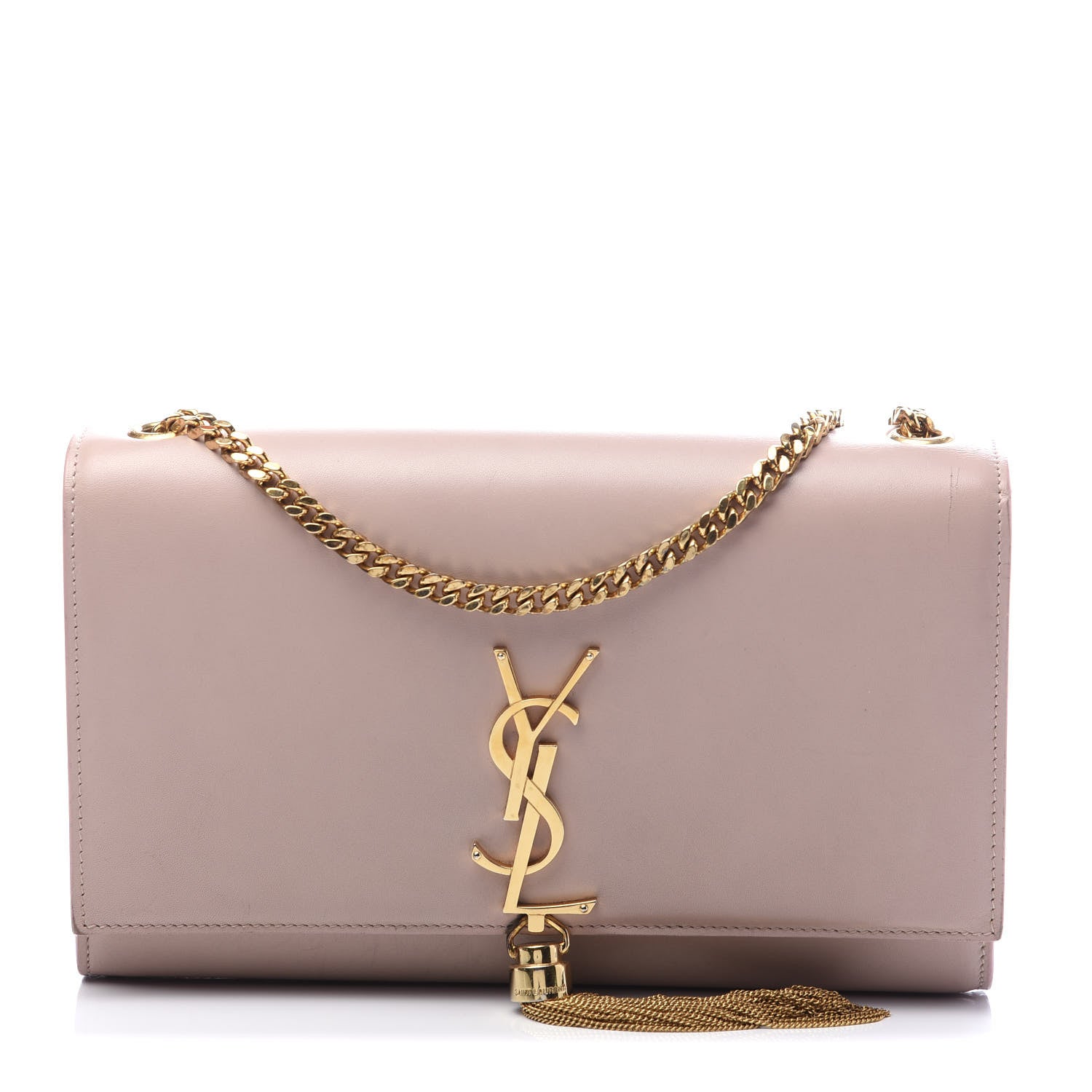 Saint Laurent Smooth Calfskin Medium Classic Monogram Kate Tassel Satchel Pink 1 of 9