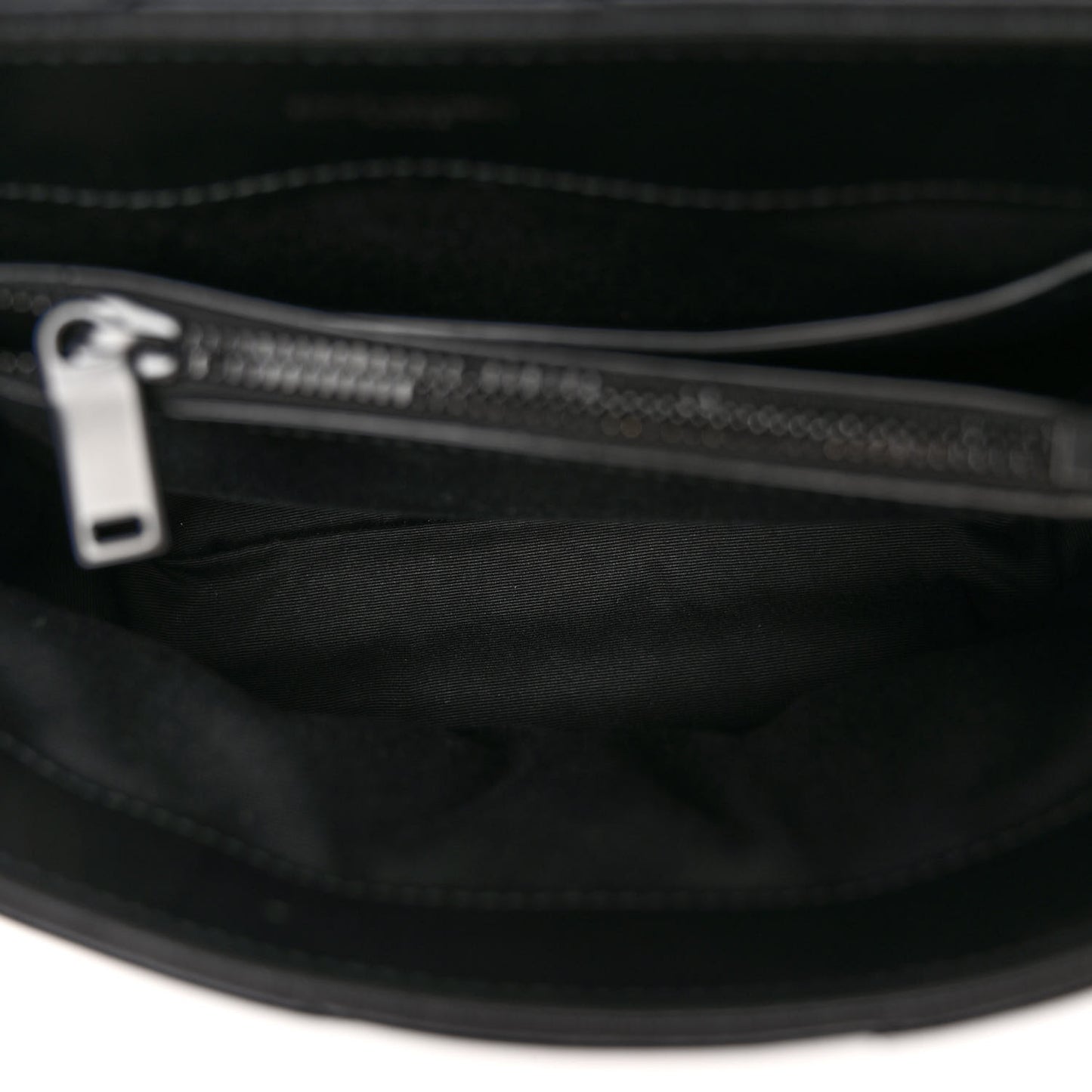 Calfskin Y Quilted Monogram Monochrome Small Loulou Chain Satchel Black