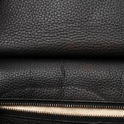 Gucci Calfskin Small GG Marmont Top Handle Bag Black 9 of 15