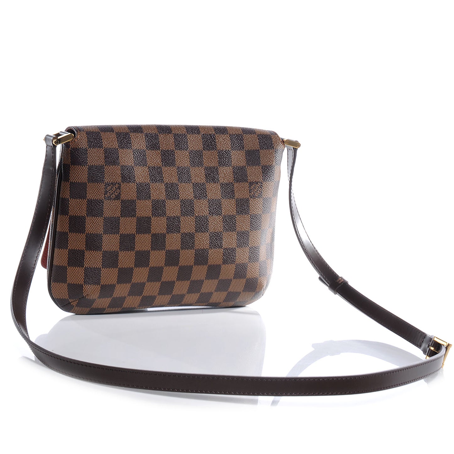 Damier Ebene Musette Tango Long Strap