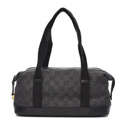 Gucci Monogram Carry On Duffle Bag Black 1 of 16