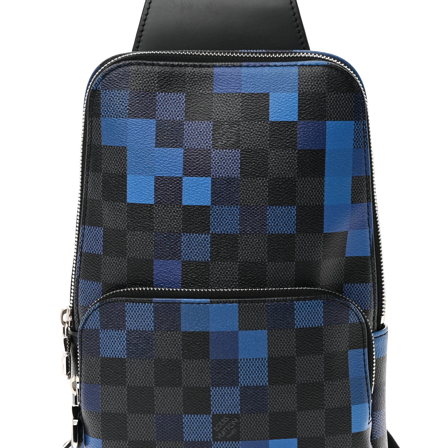 Damier Graphite Pixel Avenue Sling Backpack Blue