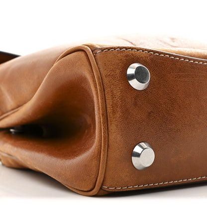 Balenciaga Vegetable Tanned Lambskin Mini Rodeo Top Handle Handbag Tan Cowboy 11 of 12