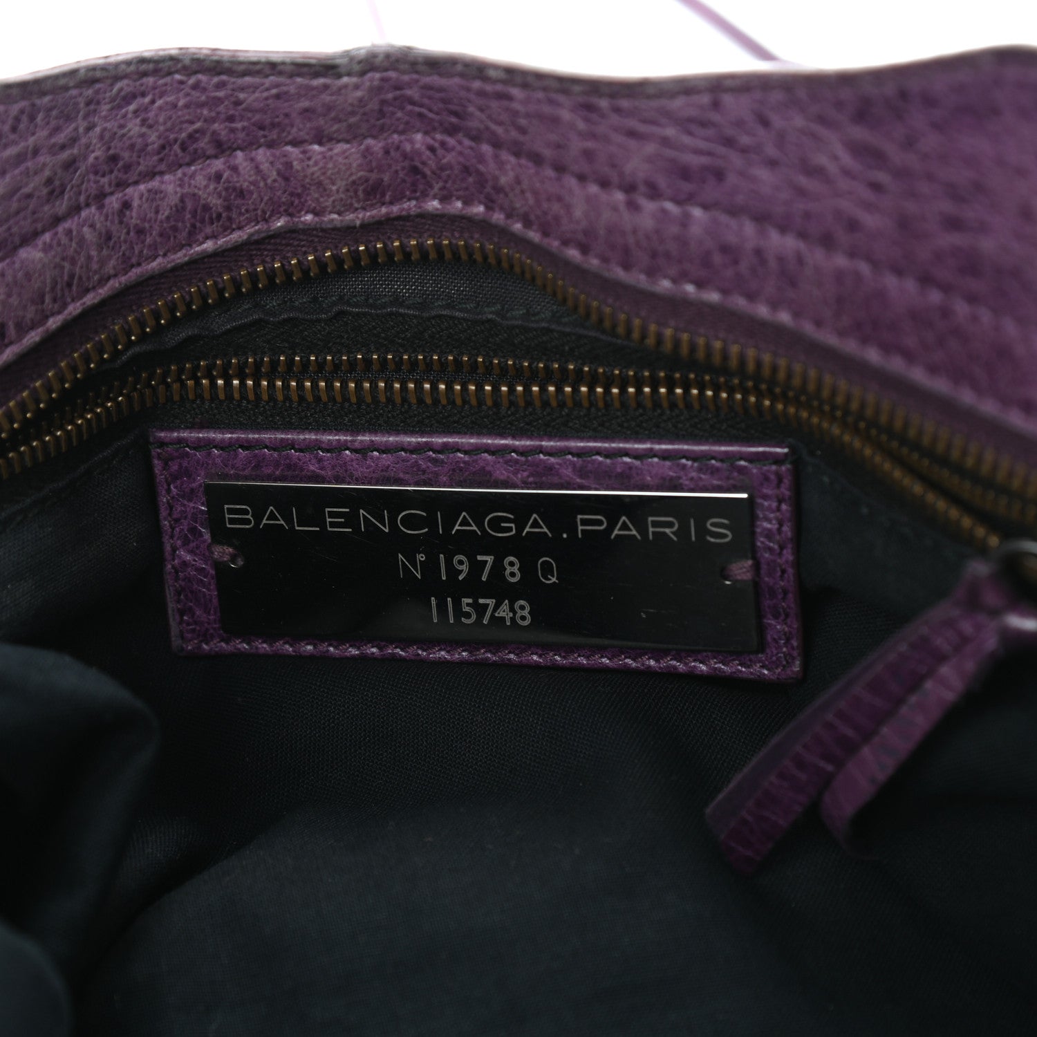 Balenciaga Agneau Classic Hardware City Raisin 6 of 12