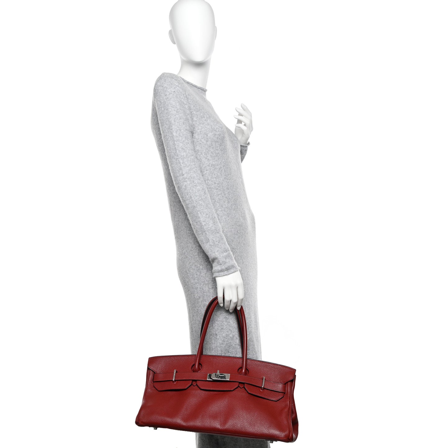 Taurillon Clemence JPG Birkin 42 Rouge H