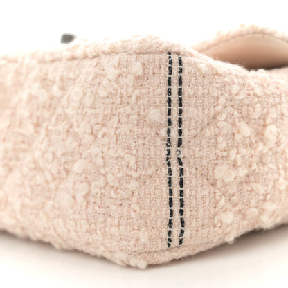 Chanel Tweed Quilted Mini Rectangular Flap Light Pink Black 10 of 12