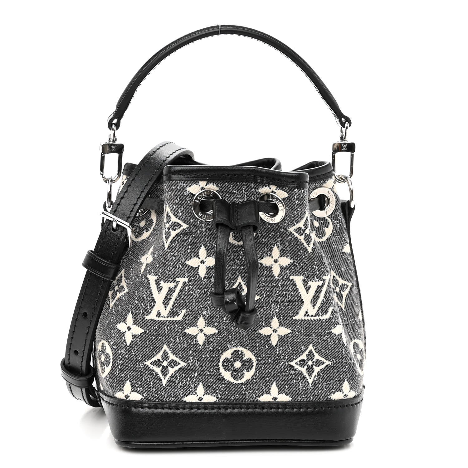 Louis Vuitton Monogram Jacquard Denim Nano Noe Bleu 1 of 9