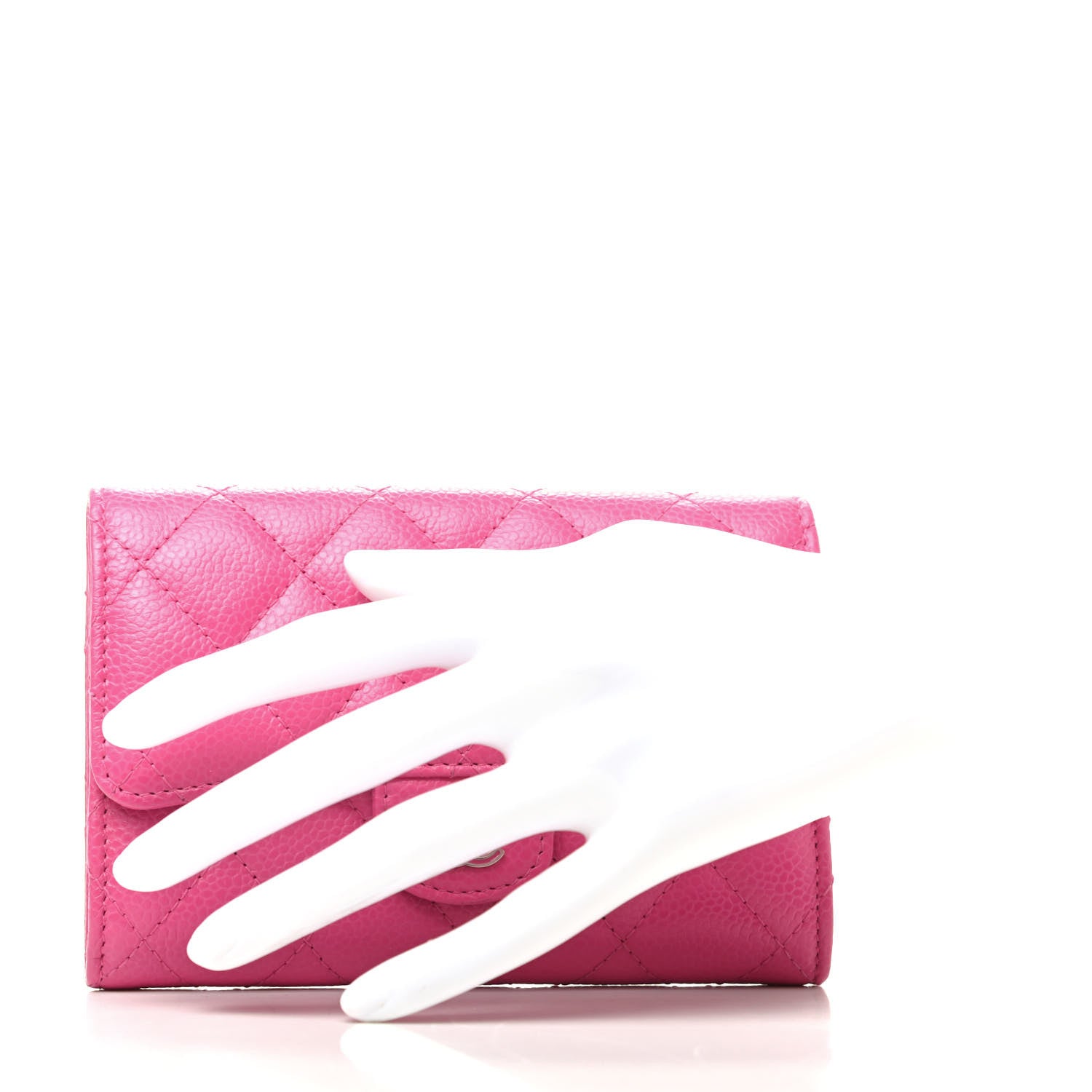 Chanel Caviar Quilted Small Flap Wallet Pink 2 of 10