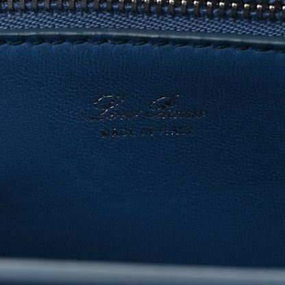 Loro Piana Calfskin Artemis Shoulder Bag Blue 6 of 10