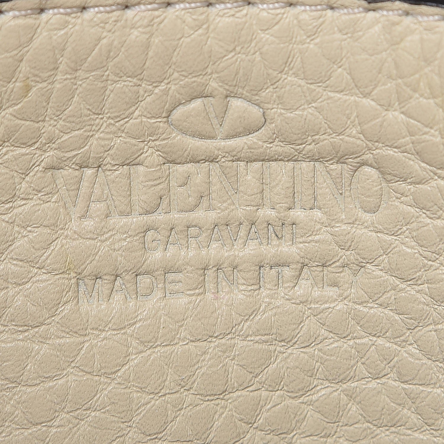 Valentino Garavani Pebbled Calfskin Small Rockstud Flip-Lock Messenger Bag Light Ivory 6 of 7