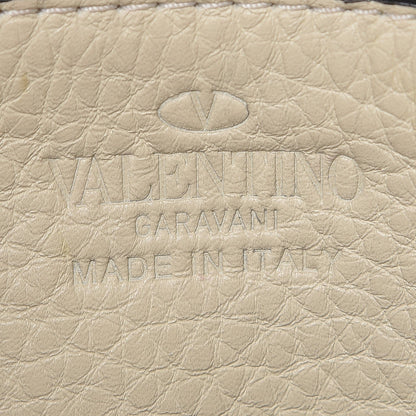 Valentino Garavani Pebbled Calfskin Small Rockstud Flip-Lock Messenger Bag Light Ivory 6 of 7