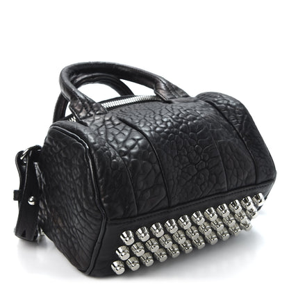 Alexander Wang Pebbled Lambskin Mini Rockie Black Rhodium Hardware 3 of 11