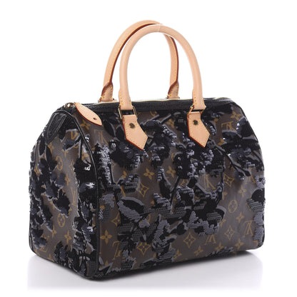 Louis Vuitton Monogram Fleur De Jais Sequins Speedy 30 2 of 8