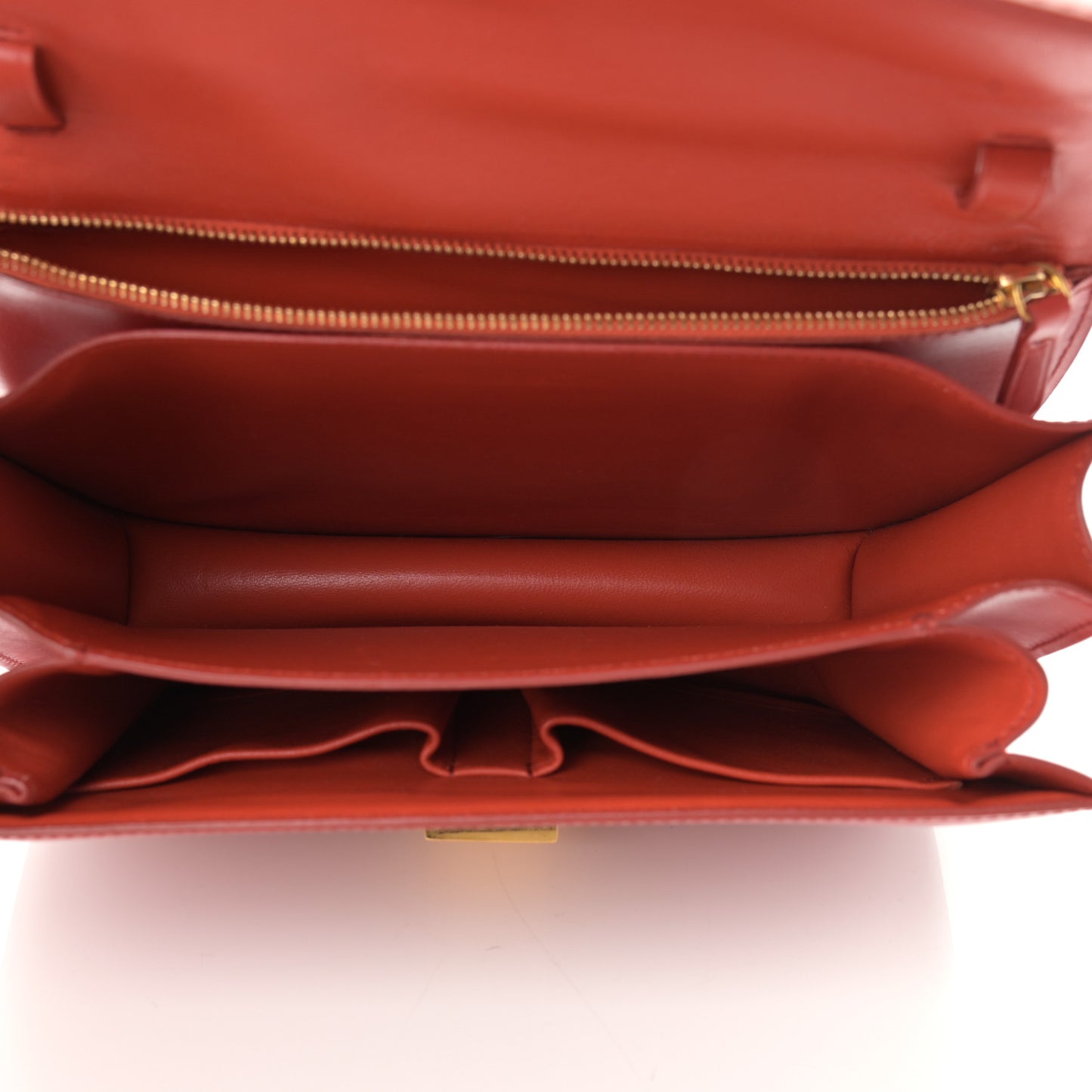 Box Calfskin Medium Classic Box Flap Bag Red