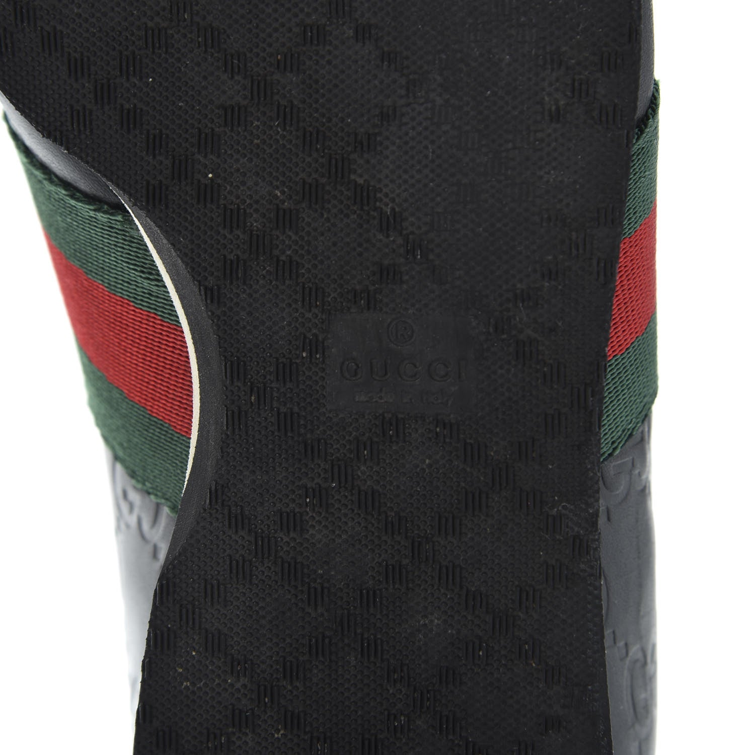 Gucci Guccissima Web Sneakers 6.5 Black 10 of 10