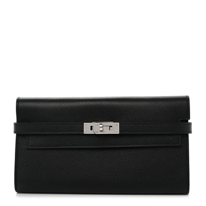 Hermes Epsom Kelly Longue Wallet Black 1 of 8
