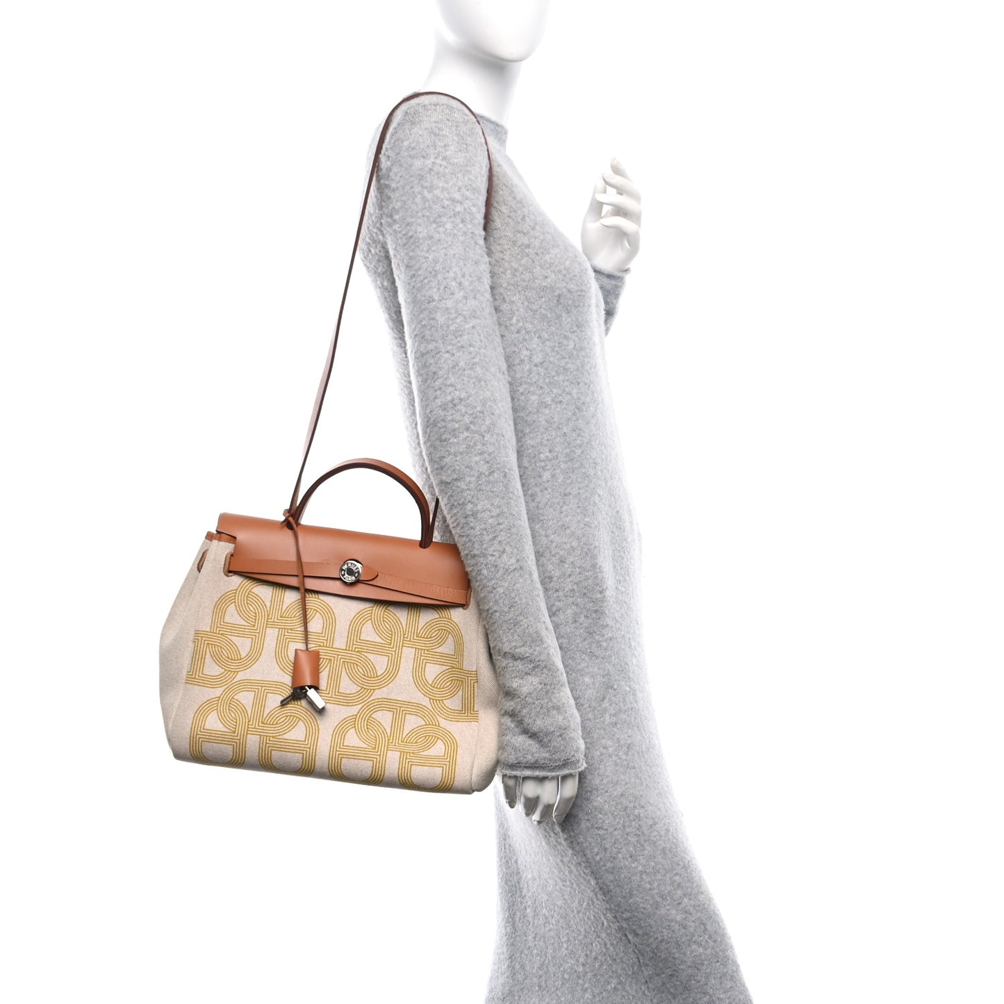 H Plume Canvas Vache Hunter Circuit 24 Herbag Zip Retourne 31 Ecru Jaune Natural