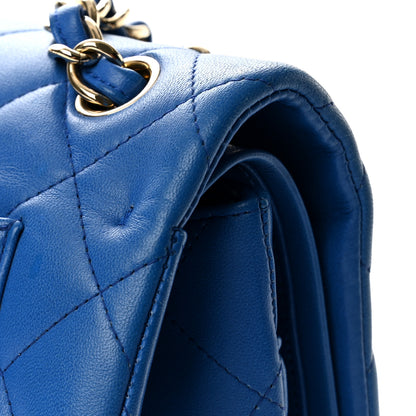 Chanel Lambskin Quilted Jumbo Double Flap Blue 14 of 14