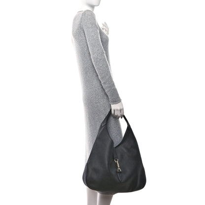 Gucci Soft Grained Calfskin Large Jackie Hobo Black 2 of 10