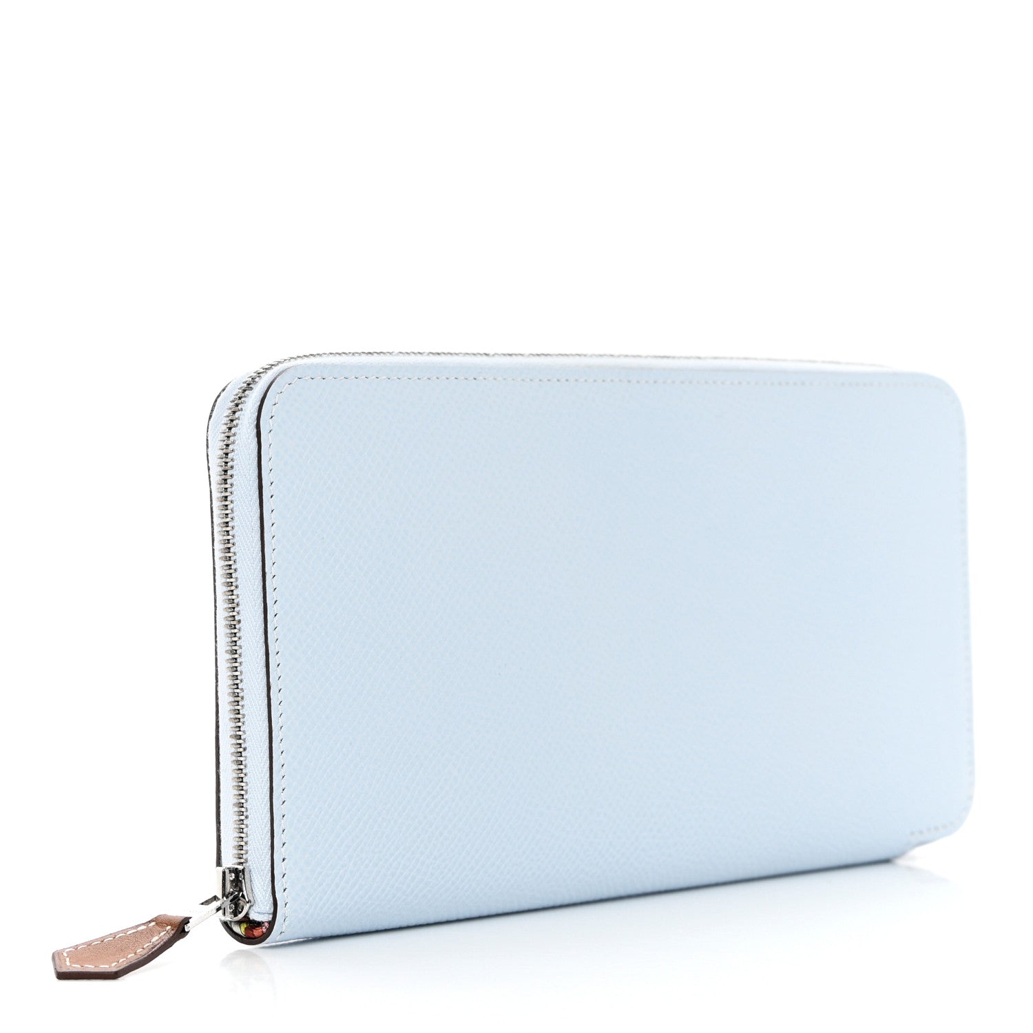 Hermes Epsom Silk'In Wallet Bleu Brume 3 of 8
