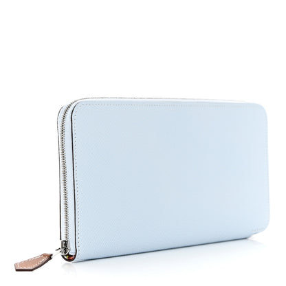 Hermes Epsom Silk'In Wallet Bleu Brume 3 of 8