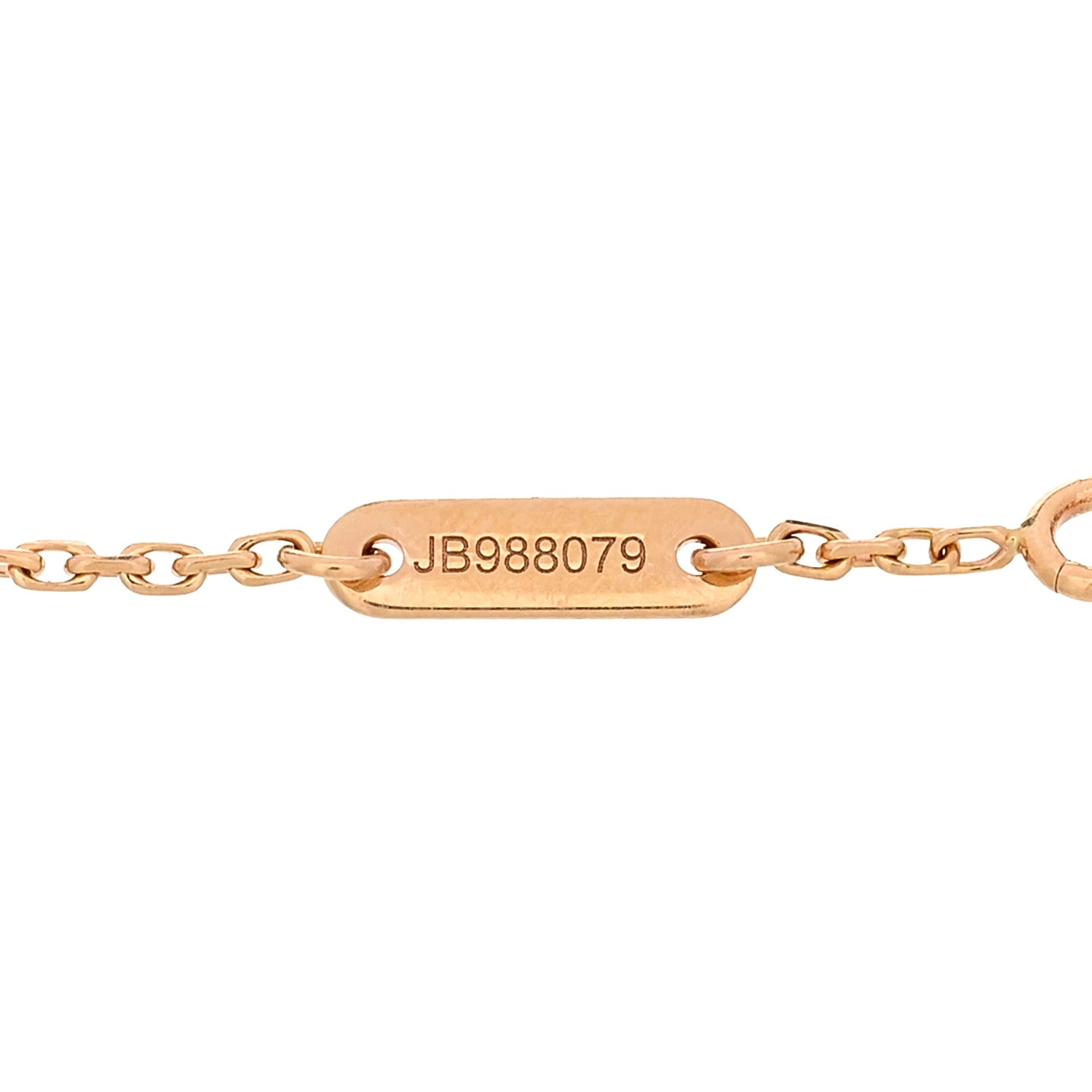 Van Cleef & Arpels 18K Rose Gold Carnelian Sweet Alhambra Bracelet 4 of 4