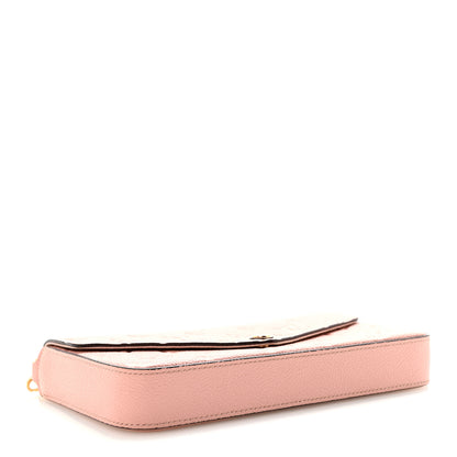 Louis Vuitton Empreinte Pochette Felicie Chain Wallet Rose Poudre 4 of 10