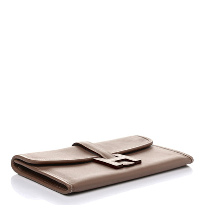 Hermes Swift Jige Duo Clutch Etoupe 4 of 9