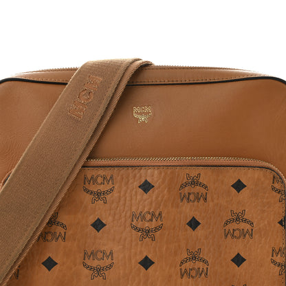 MCM Calfskin Visetos Ottomar Messenger Cognac 8 of 15