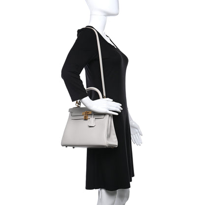 Hermes Evercolor Kelly Retourne 28 Gris Perle 2 of 11