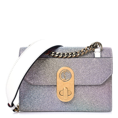 Christian Louboutin Glitter Calfskin Elisa Mini Shoulder Bag Multicolor Snow 1 of 11