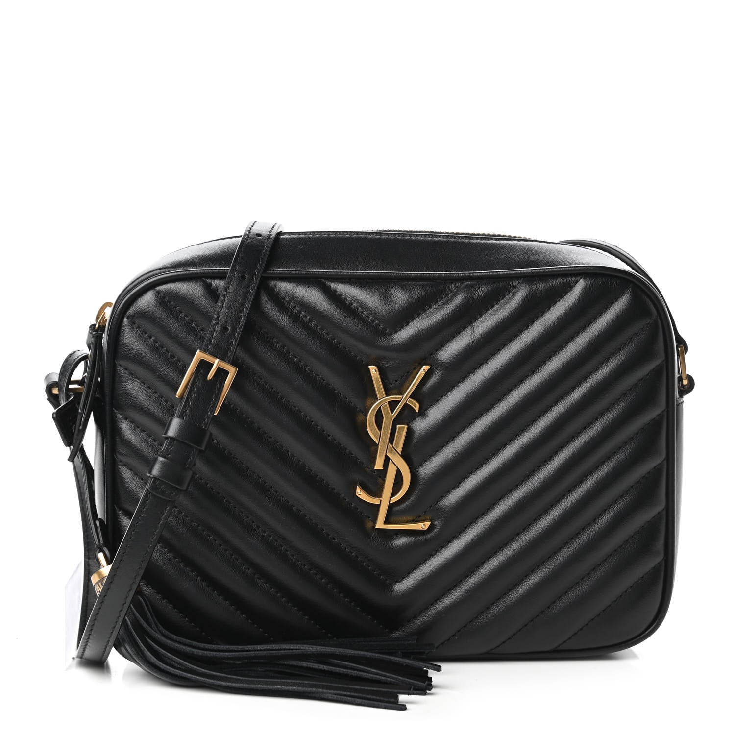 Saint Laurent Calfskin Matelasse Monogram Lou Camera Bag Black 1 of 10