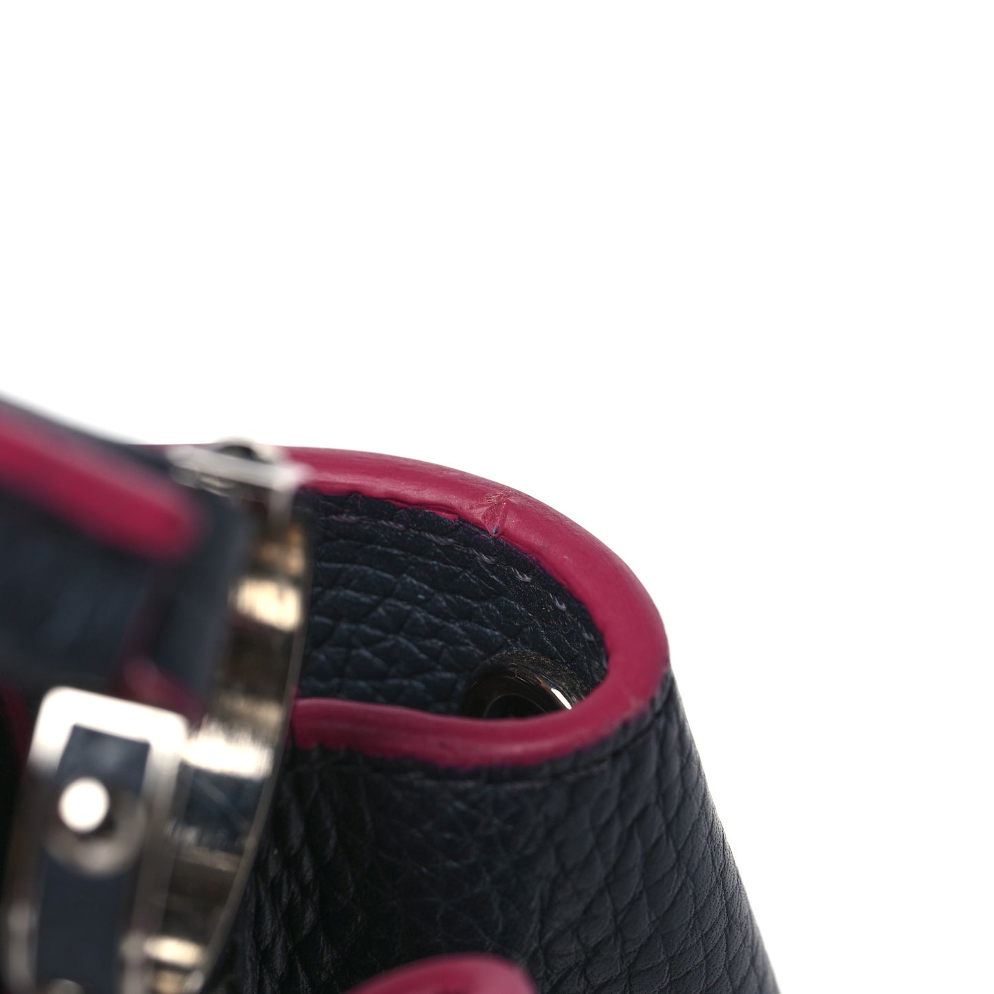 Taurillon Capucines BB Cobalt Fuchsia