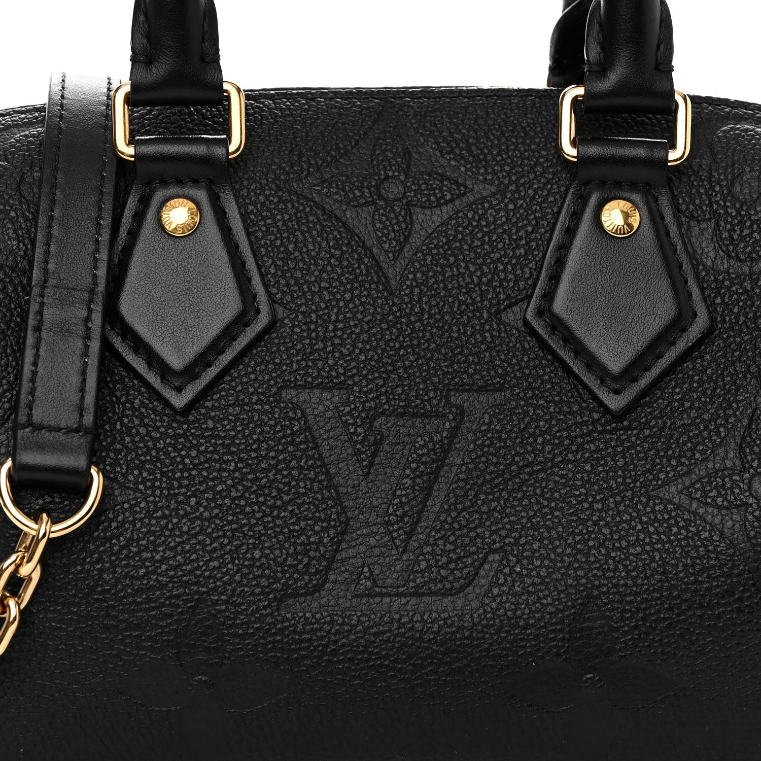 Louis Vuitton Empreinte Monogram Giant Speedy Bandouliere 20 Black 7 of 9