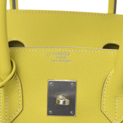 Hermes Epsom Horseshoe Birkin 35 Lime 6 of 10