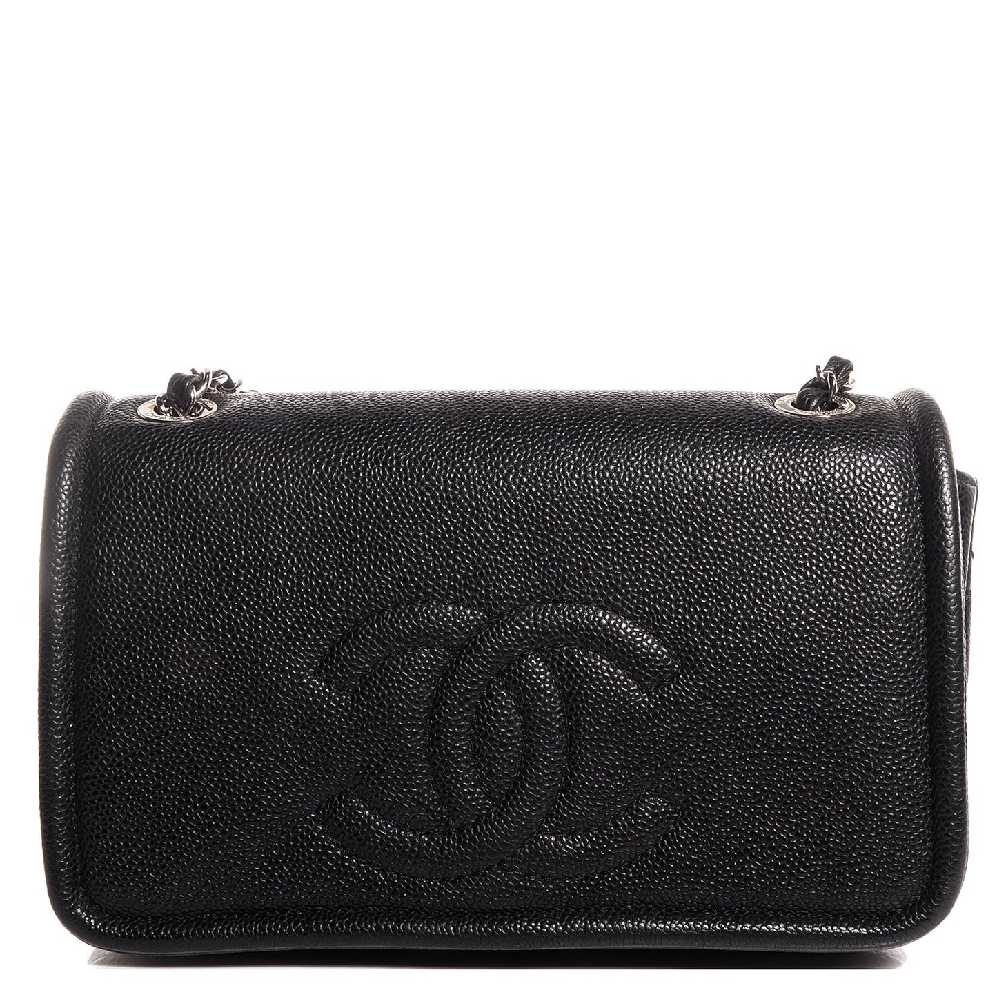 Caviar Timeless Medium Flap Black