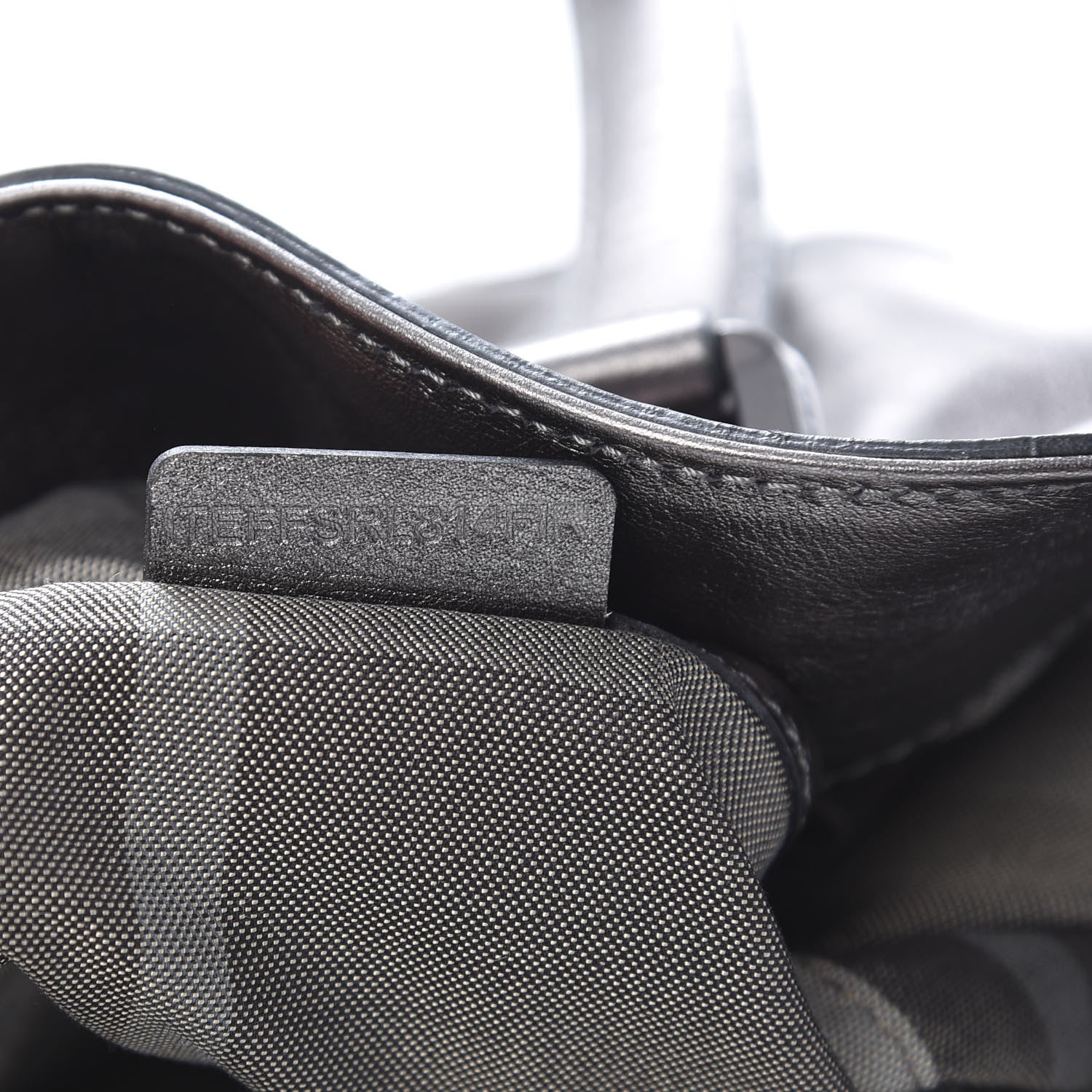 Burberry Metallic Calfskin Shoulder Bag Anthracite 8 of 13