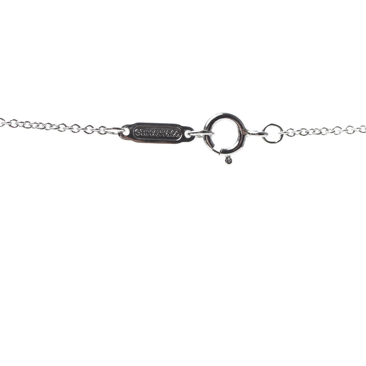 Platinum Diamond Small Heart Lock Pendant Necklace