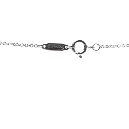 Tiffany Platinum Diamond Small Heart Lock Pendant Necklace 5 of 7