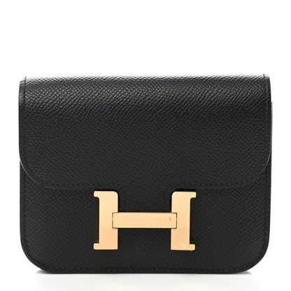 Hermes Epsom Constance Slim Wallet Black 3 of 7