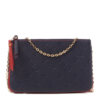 Louis Vuitton Empreinte Double Zip Pochette Marine Rouge 1 of 10