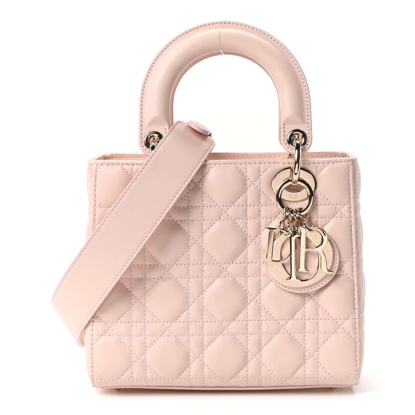 Lambskin Cannage Small My ABCDior Lady Dior Light Pink
