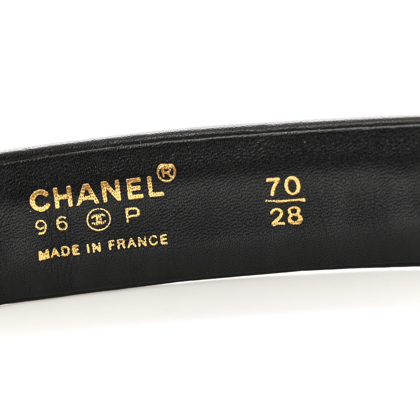Lambskin Chain Square Buckle Belt 70 28 Black